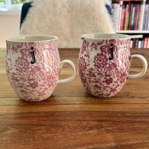 PAIR Anthropologie Homegrown Monogram Mug - J